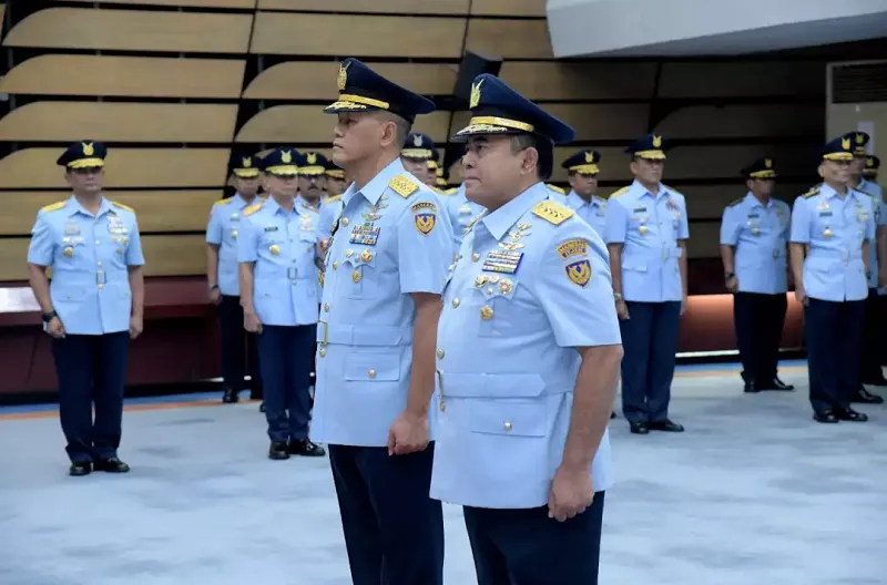Kasau Resmi Lantik Irjenau Baru, TNI AU Perkuat Pengawasan Internal