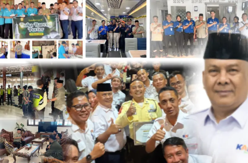 Menjelang Mudik, KAI Service Pererat Kebersamaan dengan Porter di Berbagai Stasiun