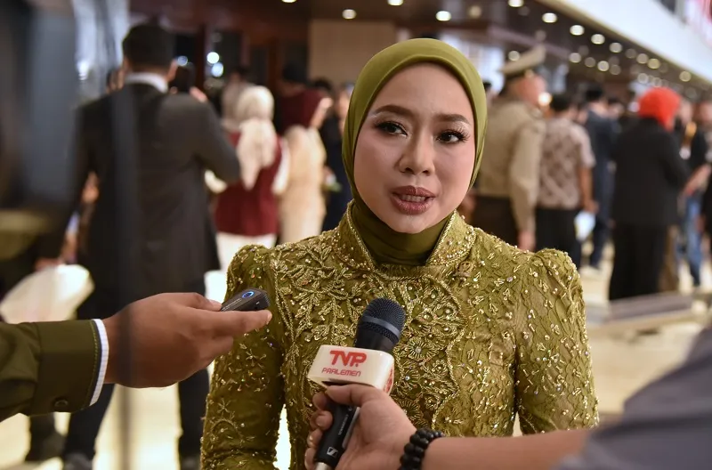 Anggota Komisi XII DPR RI, Ratna Juwita, saat ditemui Parlementaria menjelang Sidang Tahunan MPR RI dan Sidang Bersama DPR RI - DPD RI di Gedung Nusantara II, DPR RI, Senayan, Jakarta, Jumat (14/8/2026)