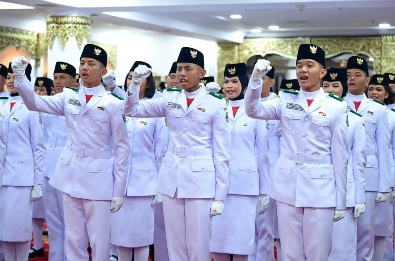 Tim Paskibraka “Indonesia Berdaulat” Siap Kibarkan Sang Merah Putih di Istana Merdeka