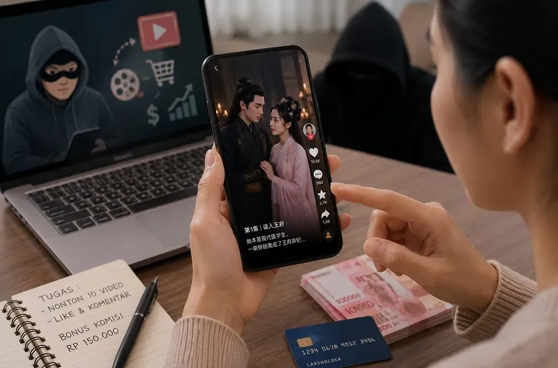 Waspada! Tawaran Komisi Nonton Drama China Ternyata Modus Penipuan Keuangan