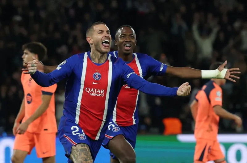 Paris Saint-Germain mengalahkan Barcelona 4-2 di Parc des Princes pada 20 Oktober 2026 dalam pertandingan Liga Champions.