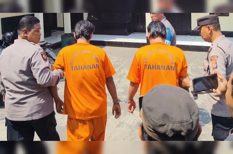 Polisi mengamankan dua tersangka berinisial SS dan SB serta barang bukti berupa uang Rp47 juta dan perhiasan emas sekitar 8 gram.