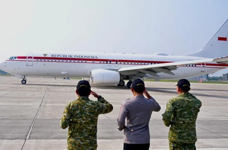 Presiden Prabowo Subianto bertolak menuju Provinsi Lampung dalam rangka kunjungan kerja pada Rabu, 10 Juni 2026.
