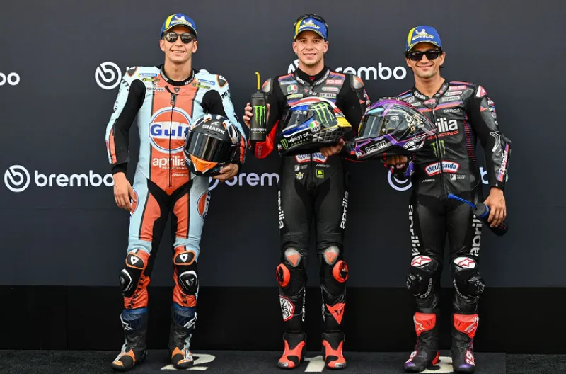 Marco Bezzecchi Pecahkan Rekor Mugello, Aprilia Kuasai Baris Depan MotoGP Italia 2026