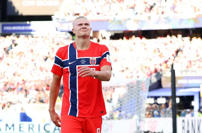 Haaland Cetak Sejarah di Debut Piala Dunia, Norwegia Langsung Tancap Gas