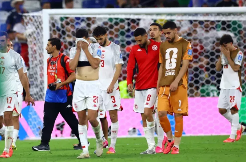 Setelah menderita kekalahan kedua mereka di turnamen ini melawan Jepang pada hari Sabtu, Tunisia tersingkir dari Piala Dunia 2026