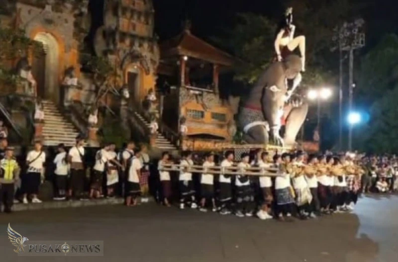 Parade Ogoh-Ogoh Gianyar Berlangsung Semarak dan Tertib, Ribuan Warga Hadir